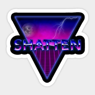 80s Theme Shatten Sticker